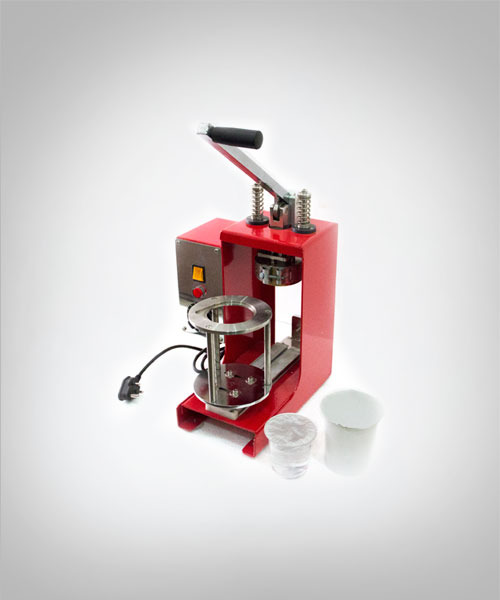 Plastic cup sealing machine